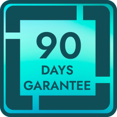 90 days guarantee badge