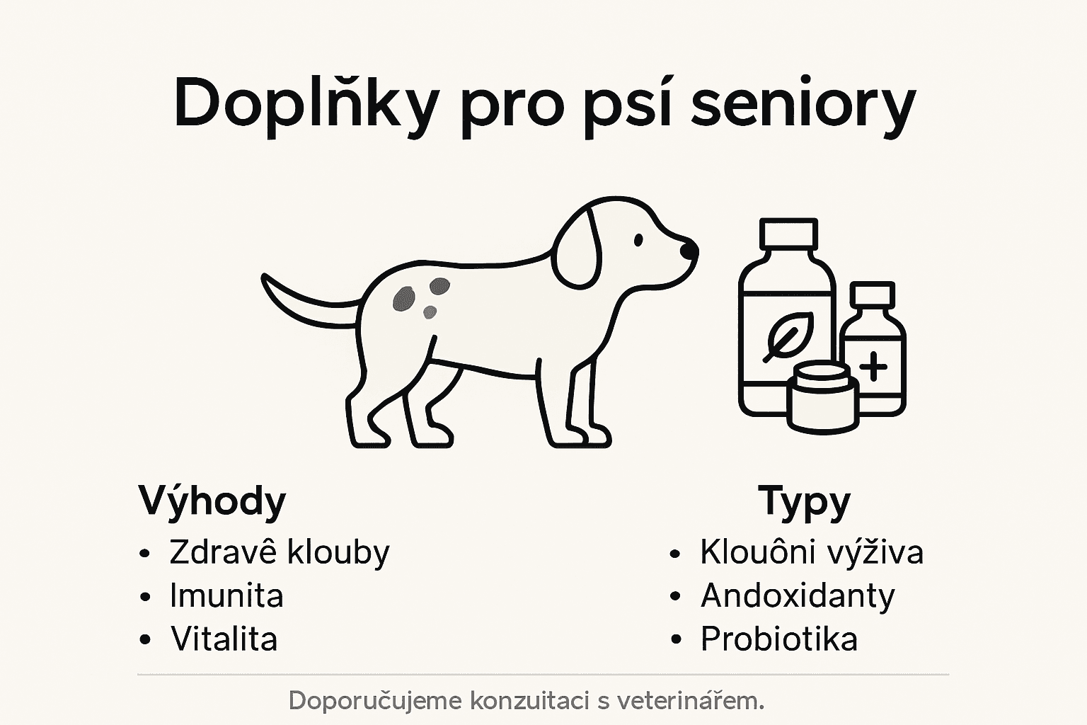 Přehledná infografika, která vám ukáže jednotlivé doplňky a jejich hlavní přínosy.